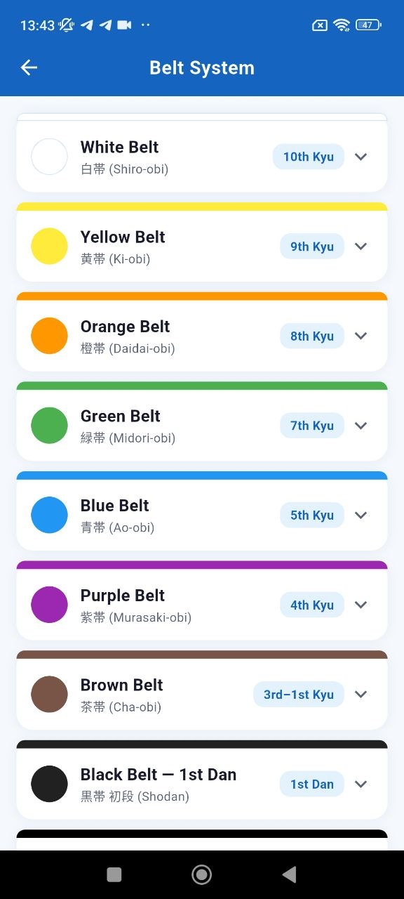 Karate secrets screen